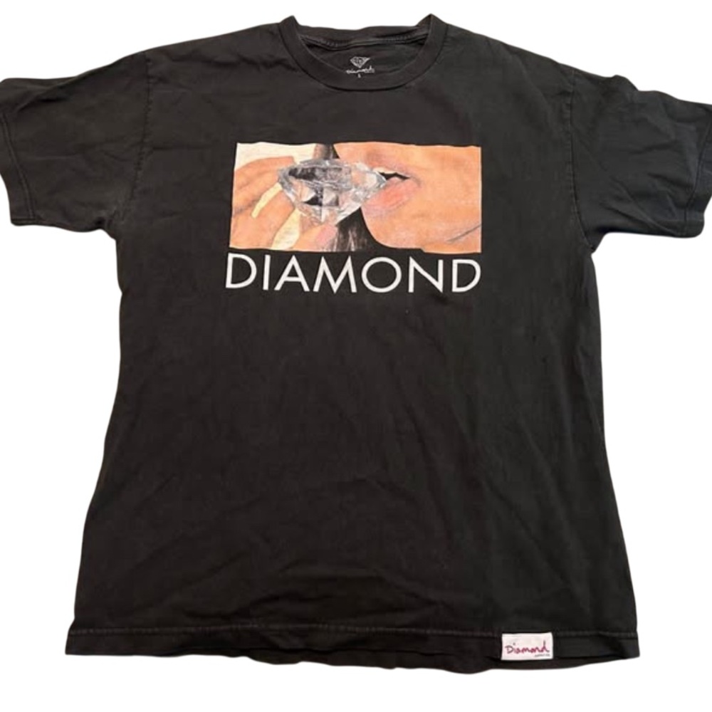 Y2K Vintage Diamond Supply Co. “Diamond Lips” T-Shirt Men’s Large
